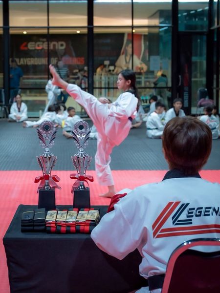 บรรยากาศคลาสเทควันโดและการแข่งขันที่ The Legend Arena หัวหิน ภาพที่ 2