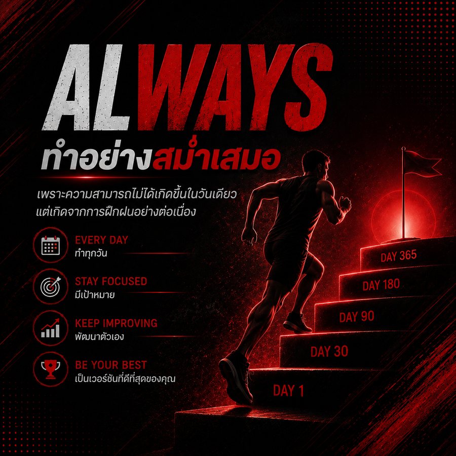 เส้นทางการฝึกฝนอย่างต่อเนื่องสู่เป้าหมาย